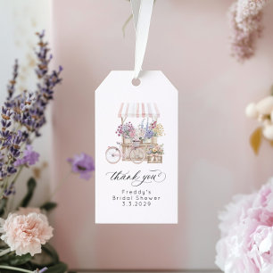 Étiquettes-cadeau Tout frais du marché Remerciements pour la douche 