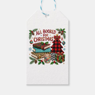 Étiquettes-cadeau Tout réservé pour l'amant de livres de Noël