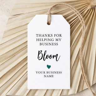 Étiquettes-cadeau Toute couleur merci d'avoir aidé mon entreprise à