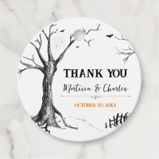 Étiquettes Cadeau Toutes les hirondelles Halloween Arbre Arbre Arron