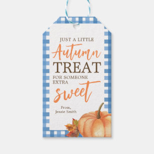 Étiquettes-cadeau Traitement D'Automne Pour Quelqu'Un De Sucré   Tre