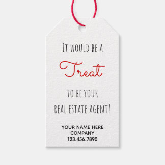 Étiquettes-cadeau Traitement de l'agent immobilier