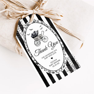 Étiquettes-cadeau Transport gothique Halloween Baby shower Favoriser
