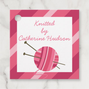 Étiquettes Cadeau Tricot Fil personnalisé Cadeau ou Favoriser Tags