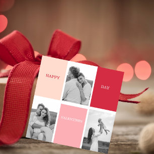 Étiquettes Cadeau Trois photos Bonne Saint Valentin