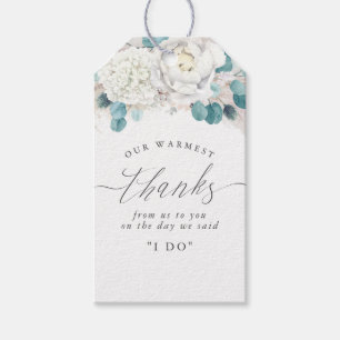 Étiquettes-cadeau Tropiques exotiques Pampas Flore Mariage Grass Don