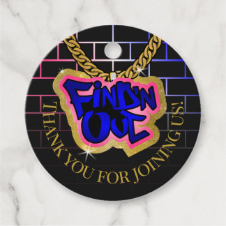 Étiquettes Cadeau Trouvez 'N Out Gender Revevela!