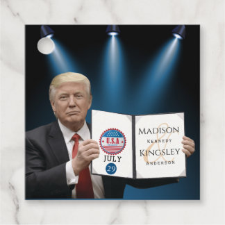 Étiquettes Cadeau Trump le plus grand Mariage Extraordinaire