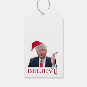 Étiquettes-cadeau Trump, ne me croyez pas