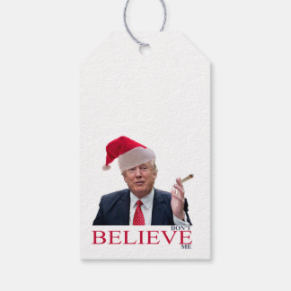 Étiquettes-cadeau Trump, ne me croyez pas
