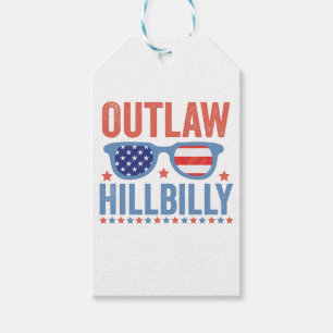 Étiquettes-cadeau Trump Vance 2024 - Élection Hillbilly hors-la-loi