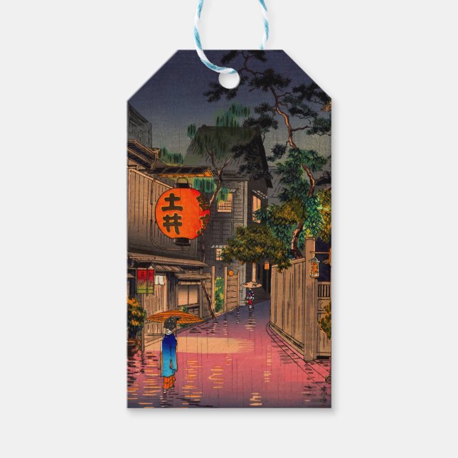 Étiquettes-cadeau Tsuchiya Koitsu - Soirée à Ushigome (Devant)