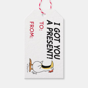 Étiquettes-cadeau TU AS UN PRÉSENT QUI CRIE DU POULET Sandra Boynton