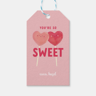 Étiquettes-cadeau Tu es si douceur pour enfants en classe Valentine