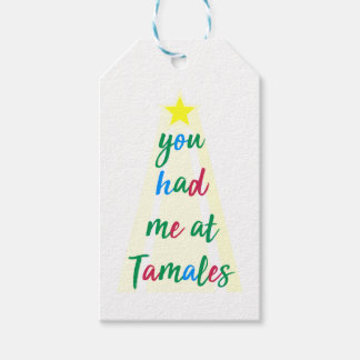 Étiquettes-cadeau Tu M'As Eu À Tamales Hispanic Christmas Gift Tag