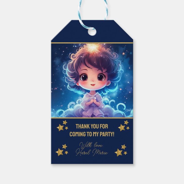 Étiquettes-cadeau Twinkle Little Starry Princess Girl Anniversaire (Devant)