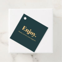 Typographie minimaliste Hang Tag Design