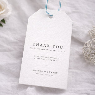 Étiquettes-cadeau Typographie Moderne avec Empattement Cadeau de Rem