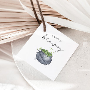 Étiquettes Cadeau Un bébé brasse l'Halloween   Favoriser les étiquet