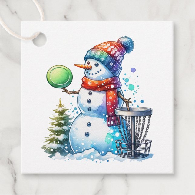 Étiquettes Cadeau Un cadeau pour vous | Disk Golf (Devant)