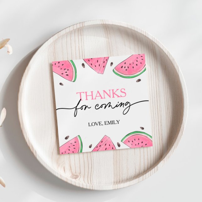 Étiquettes Cadeau Un Dans Un Melon Anniversaire Merci De Pastèque (Créateur téléchargé)