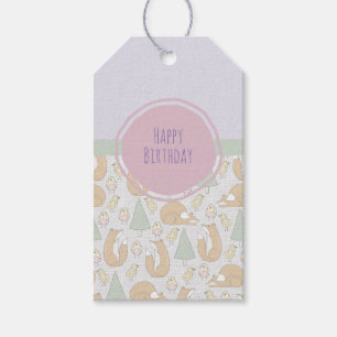 Étiquettes-cadeau Un joyeux anniversaire pour les Motifs créateurs
