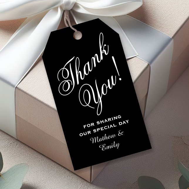 Étiquettes-cadeau Un mariage Merci personnalisé (Créateur téléchargé)
