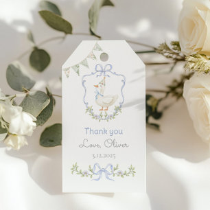 Étiquettes-cadeau Un Merci de fête d'anniversaire à une oie stupide