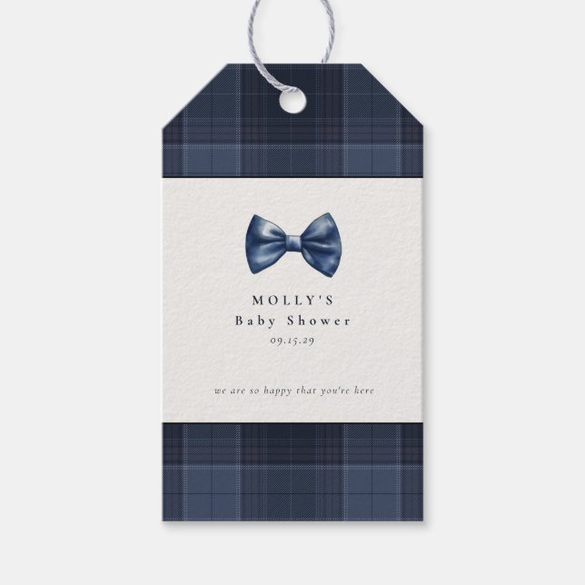 Étiquettes-cadeau Un petit homme est en chemin Baby shower (Devant)