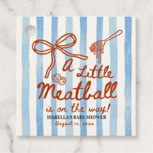 Étiquettes Cadeau Un petit Meatball est en route Cadeau