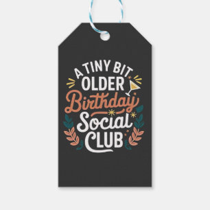 Étiquettes-cadeau Un Petit Peu Plus Ancien Club Social