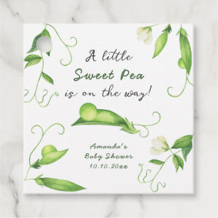 Étiquettes Cadeau Un Petit Pois Sucré Est En Route Baby shower