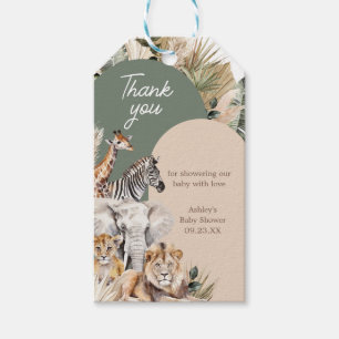 Étiquettes-cadeau Un Petit Sauvage Un Safari Animaux Favoriser Les T