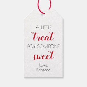 Étiquettes-cadeau Un peu de festin pour la Saint-Valentin de bonbon