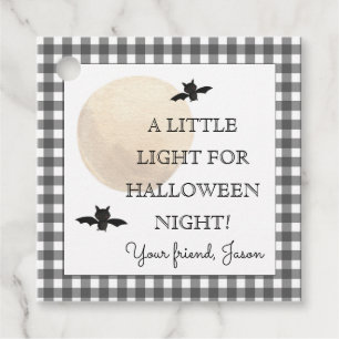 Étiquettes Cadeau Un peu de lumière pour les enfants gris de nuit d'