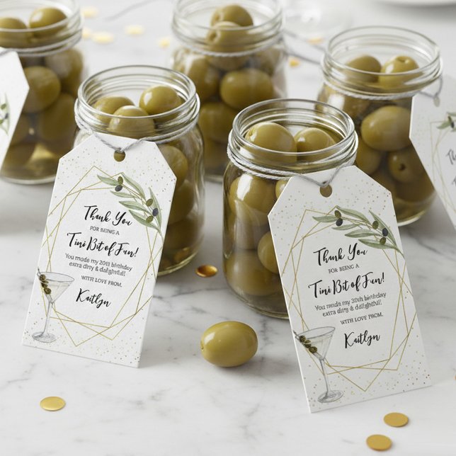 Étiquettes-cadeau Un peu de plaisir Soirée Martini (Créateur téléchargé)