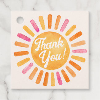 Étiquettes Cadeau Une Fille Heureuse Sunshine 1er Anniversaire 