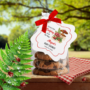 Étiquettes Cadeau Une Mignonne Petite Ladybug Est En Chemin De Baby 