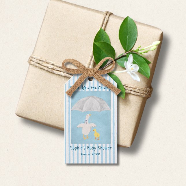 Étiquettes-cadeau Une petite oie est en route Livre pour bébé Shower (Créateur téléchargé)