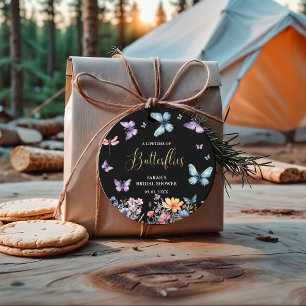 Étiquettes Cadeau Une vie de papillons Table de fête de douche de ma
