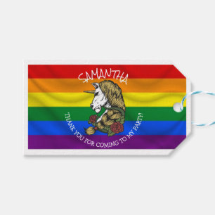Étiquettes-cadeau Unicorn Party Rainbow Merci Tags cadeaux