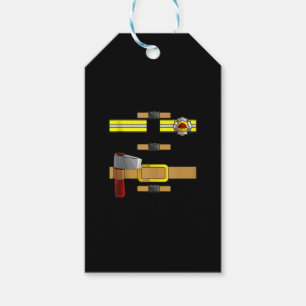 Étiquettes-cadeau Uniforme de firefighter Funny DIY Halloween