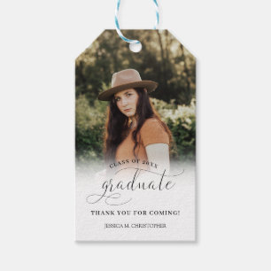 Étiquettes-cadeau Unique Merci personnalisé de diplôme photo
