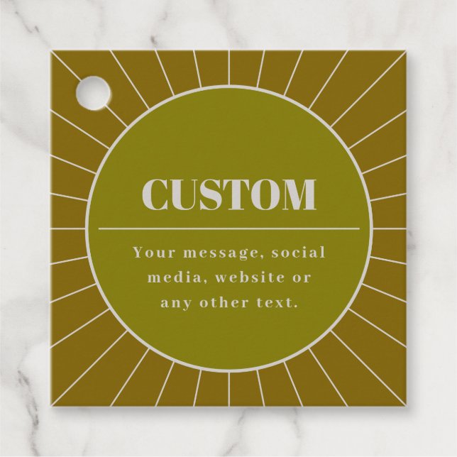 Étiquettes Cadeau Unique Modèle de conception modifiable inspiré par (Devant)