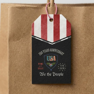 Étiquettes-cadeau US 250 We the People Patriotic Anniversary 