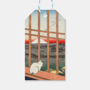 Étiquettes-cadeau Utagawa Hiroshige - Champs de riz Asakusa