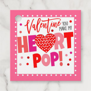 Étiquettes Cadeau Valentine Pop It Cadeaux Tags