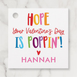 Étiquettes Cadeau Valentine Pop It Favoriser Enfants Valentine