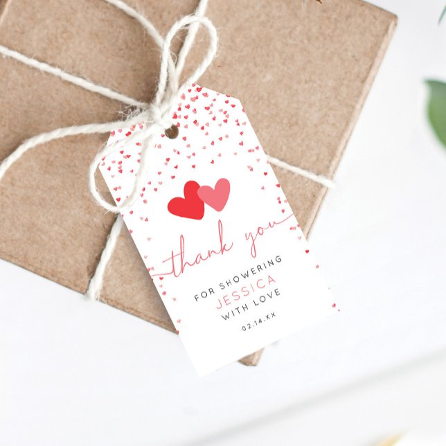 Étiquettes-cadeau Valentine Sweetheart Baby shower Favoriser (Créateur téléchargé)