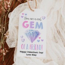 Valentine's Day Gem Of A Friend Gift Tag